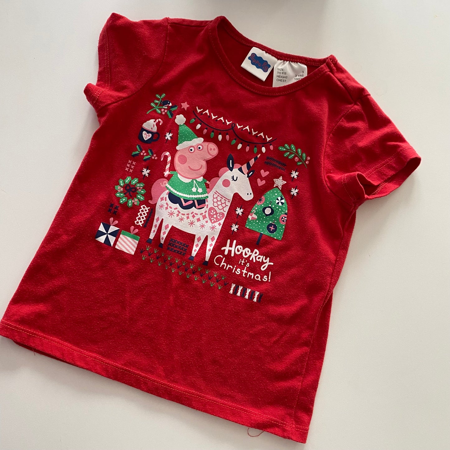 Peppa Pig Christmas Top - Size 3