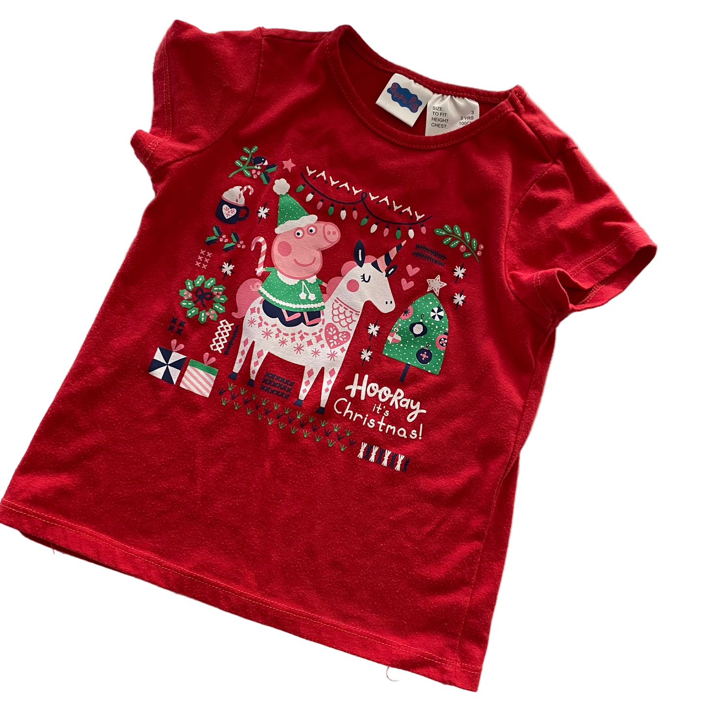 Peppa Pig Christmas Top - Size 3