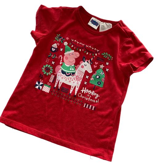 Peppa Pig Christmas Top - Size 3