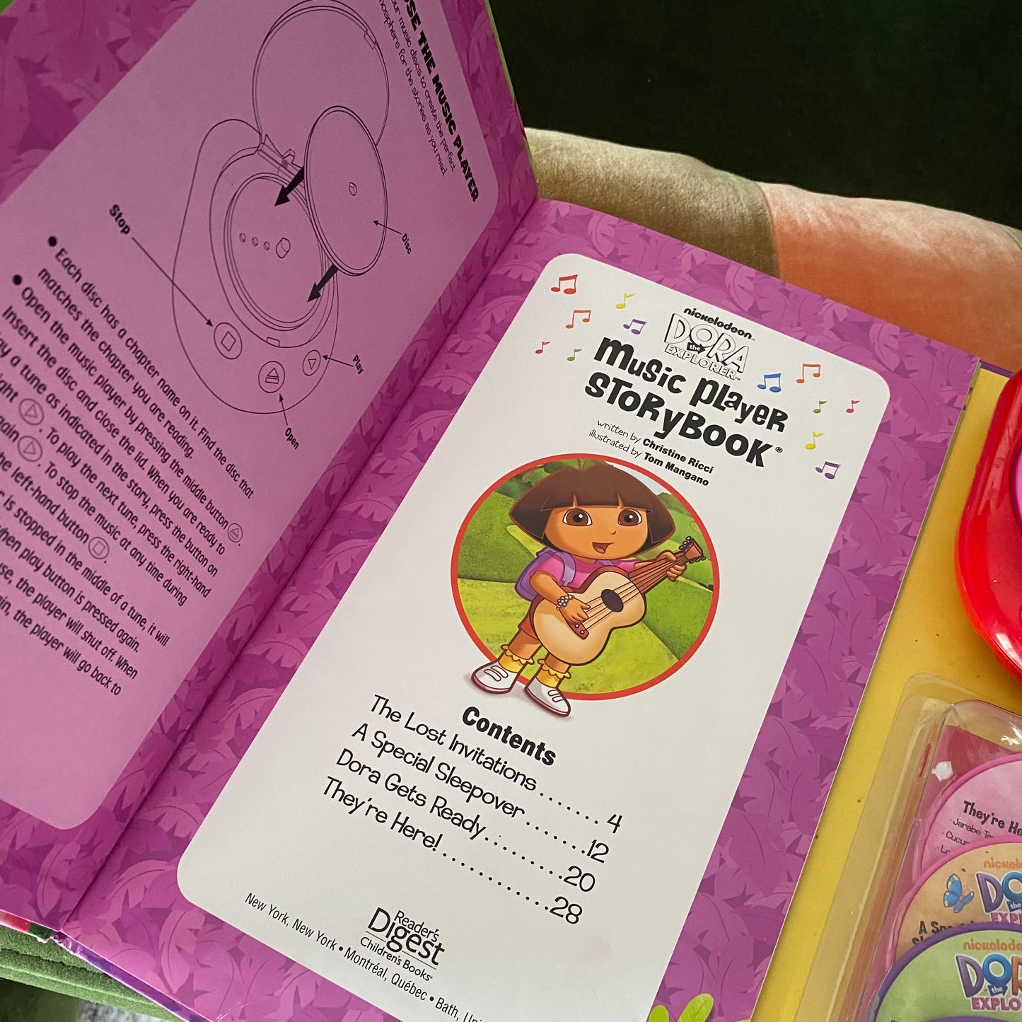 Dora The Explorer Music Player Story Book