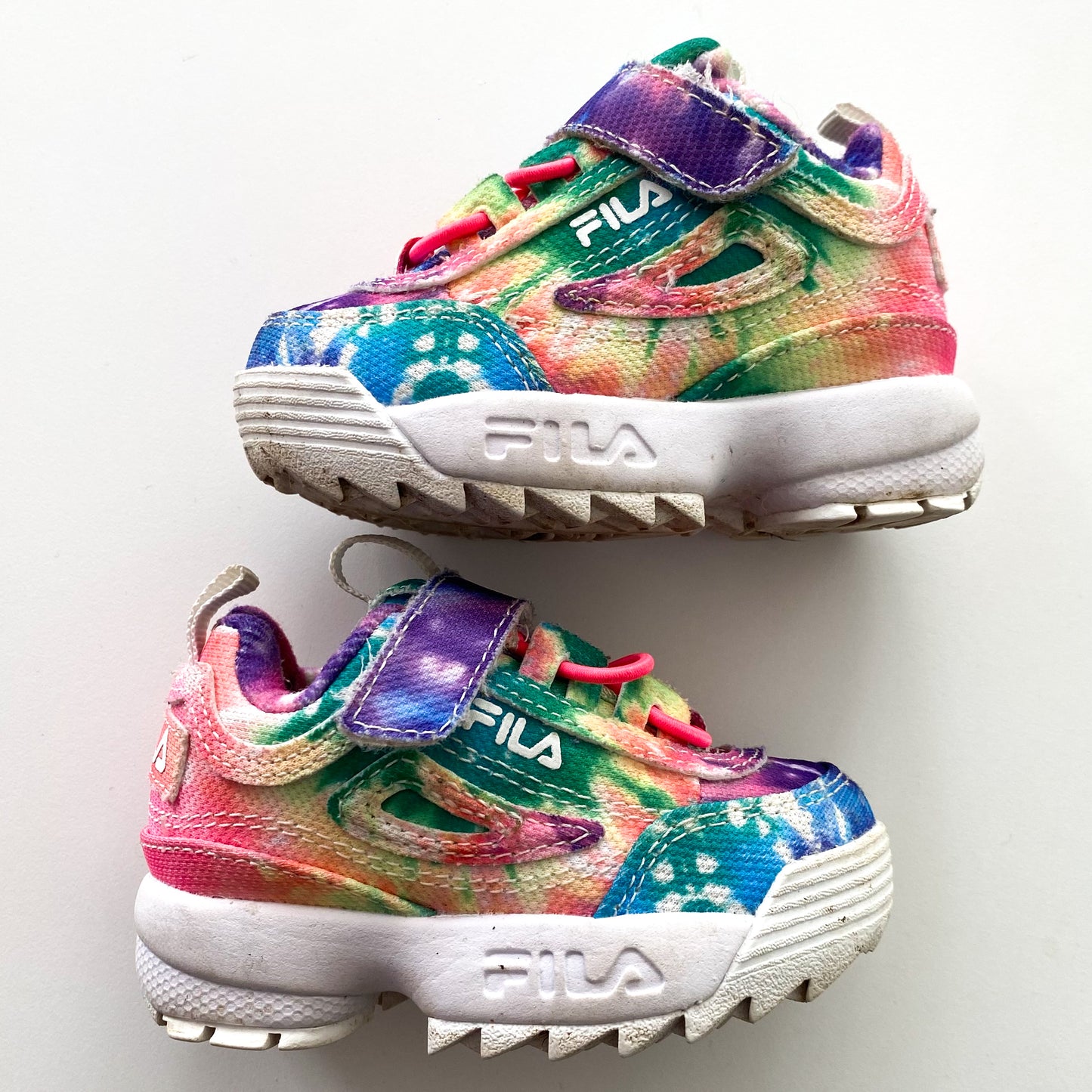 Fila Disruptor II Tie Dye Sneakers - Size 4 Infant