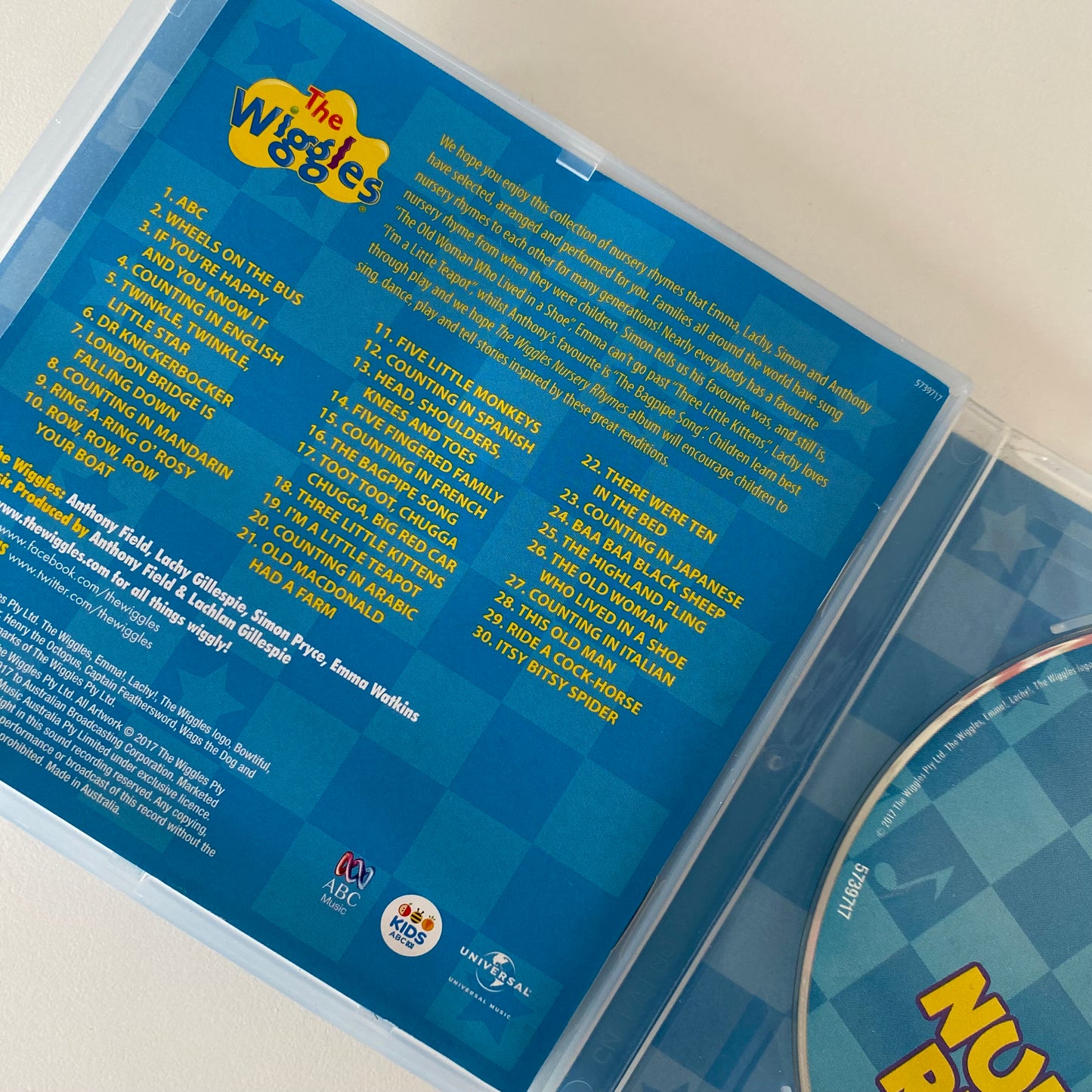 The Wiggles Nursery Rhymes CD