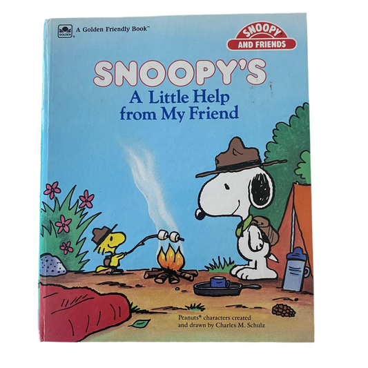Vintage Snoopy A Little Help From My Friend Book