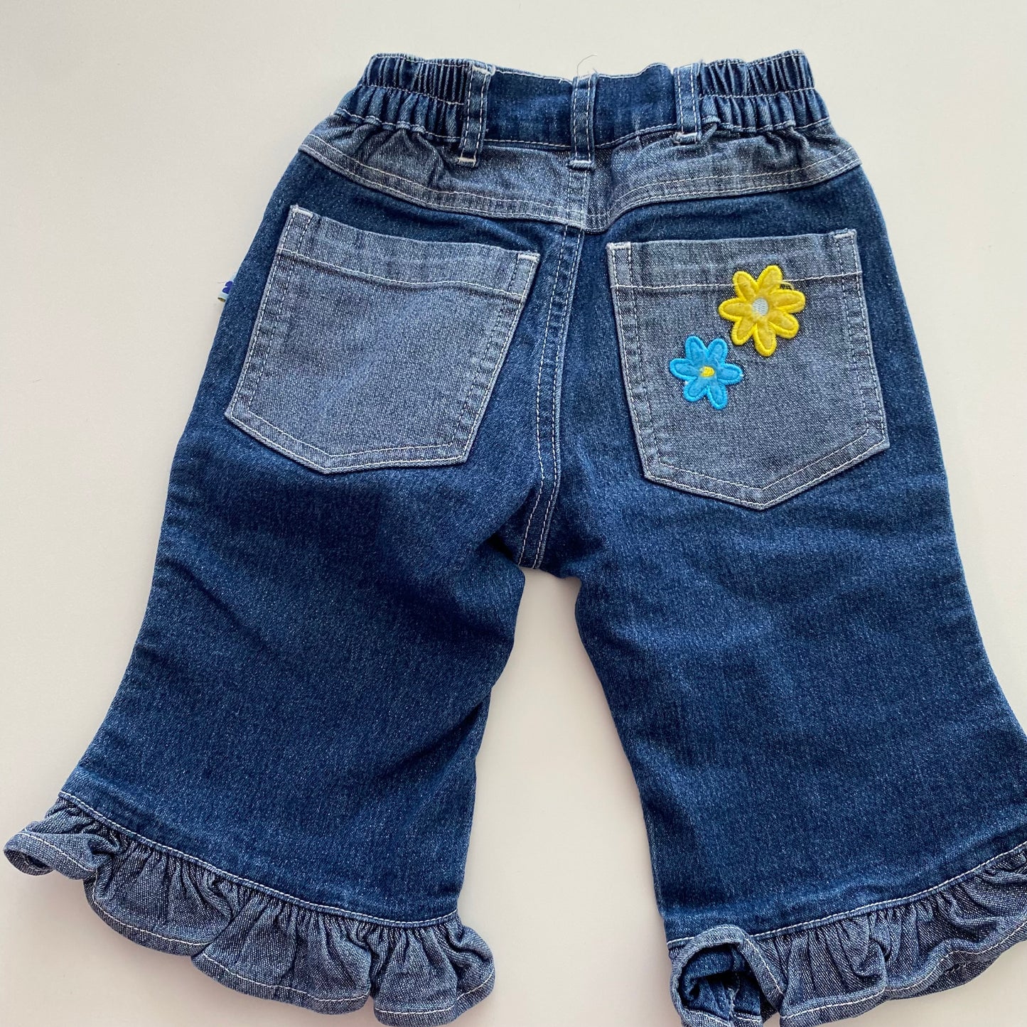 Vintage JK Kids Ruffle Hem Jeans - Size 2