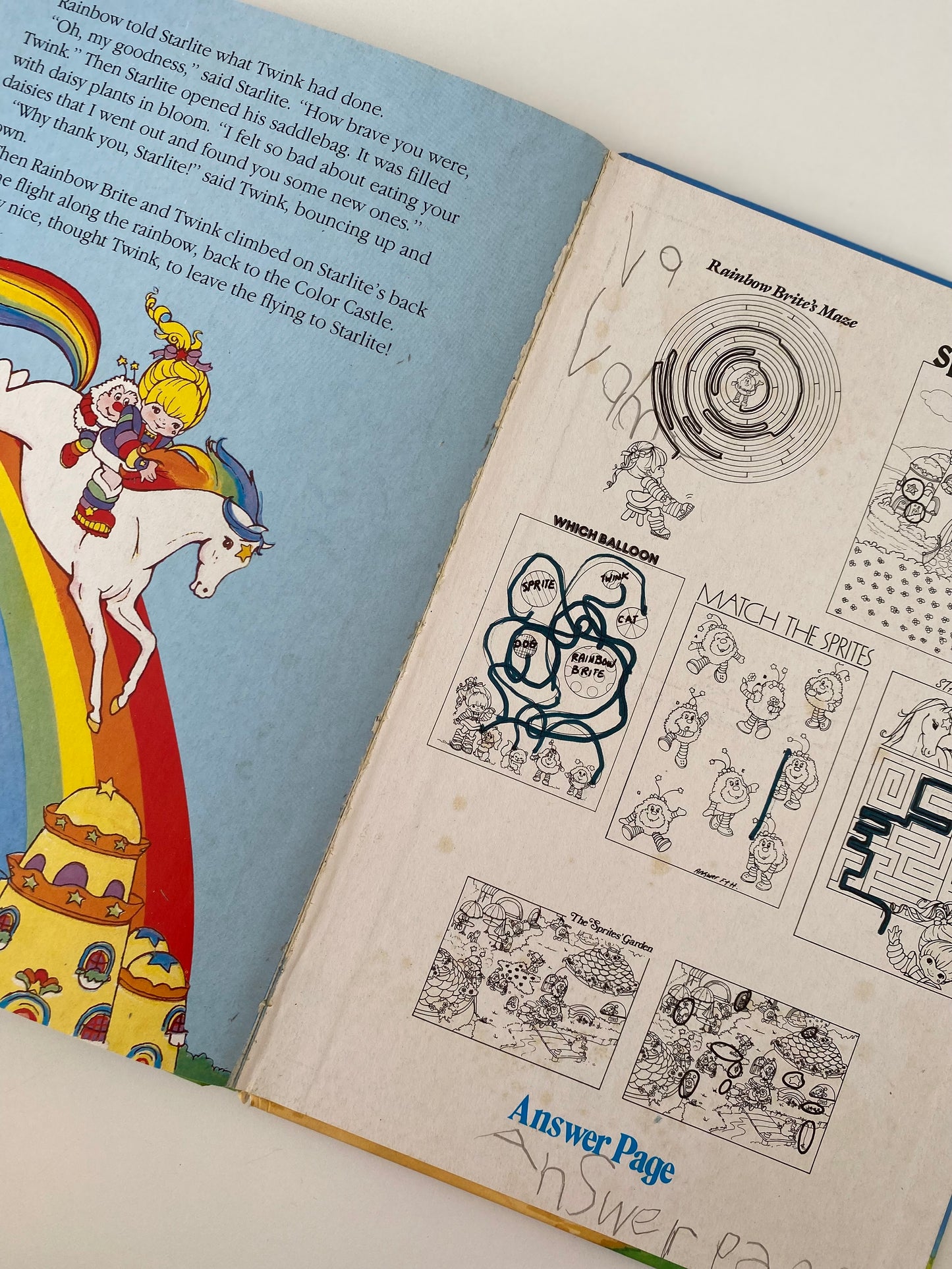 Vintage Rainbow Brite Annual Book