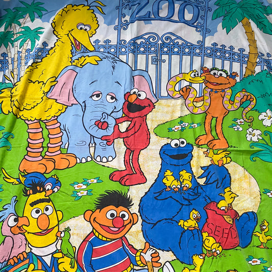 Vintage Sesame Street Reversible Single Duvet Cover