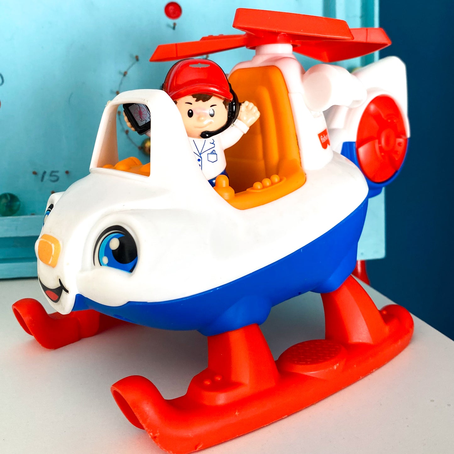 Fisher Price Little People Helicopter & Figure