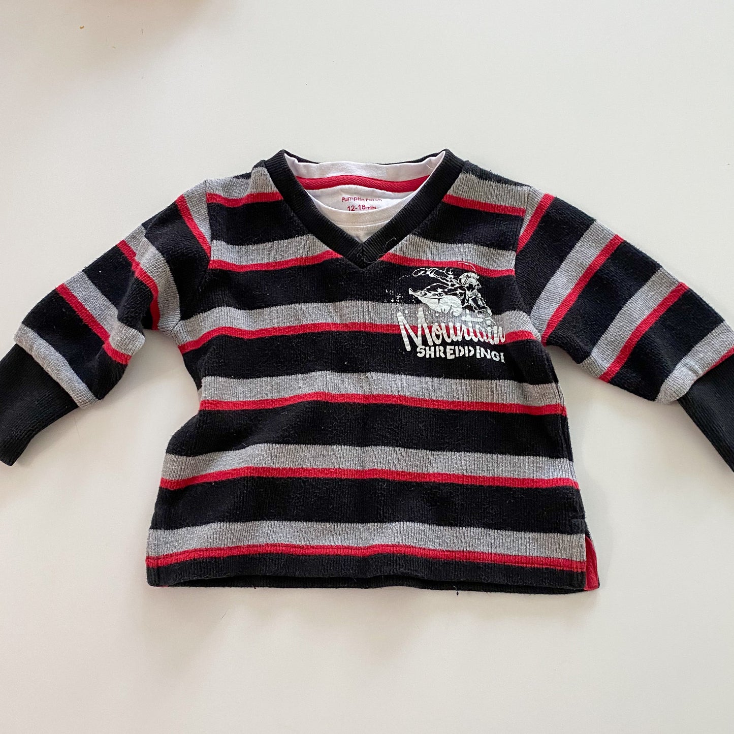 Y2K Pumpkin Patch Long Sleeve Top - Size 12-18M