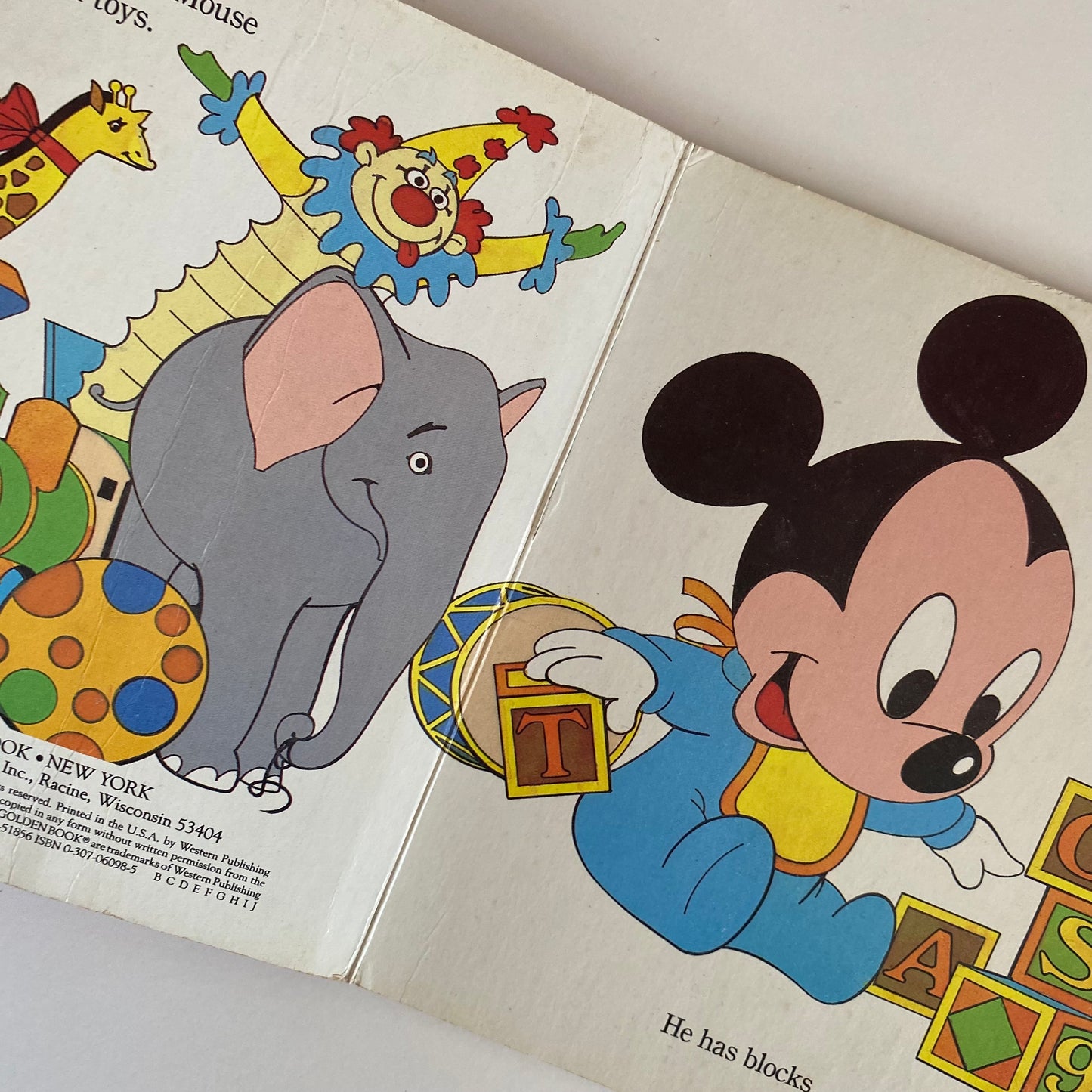 Book - Vintage Baby Mickey’s Toys