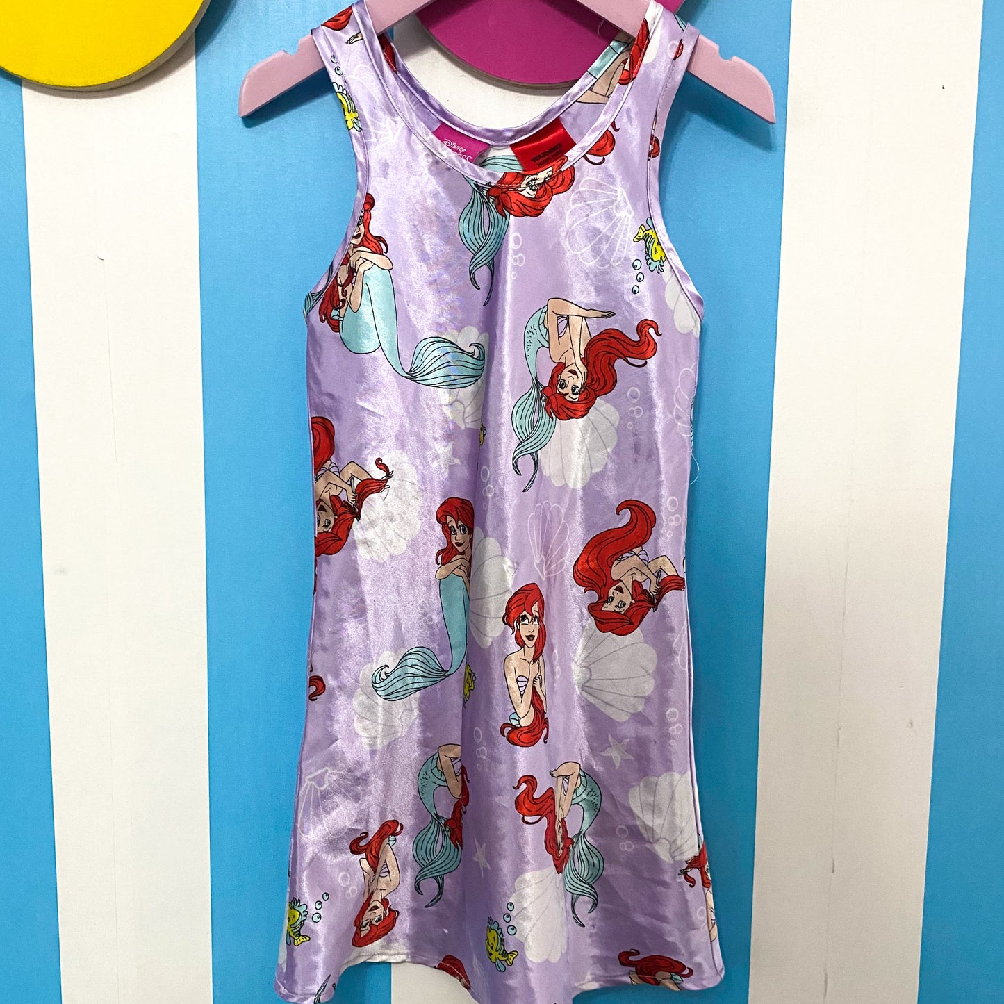 Vintage Disney The Little Mermaid Silk Nightie - Size 3