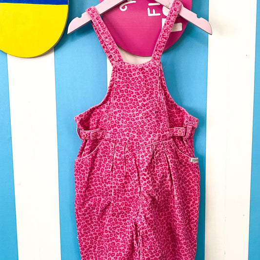 Vintage ESpirt Pink Corduroy Overalls - Size 4