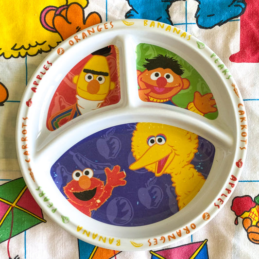 Vintage Sesame Street Melamine Plate