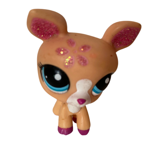 Littlest Pet Shop #2113 Pink Glitter Deer