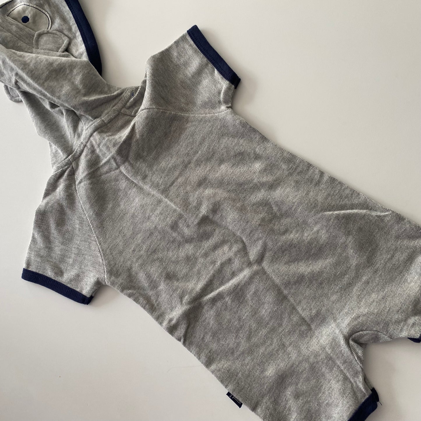 Pumpkin Patch Hooded Romper - Size 3-6M