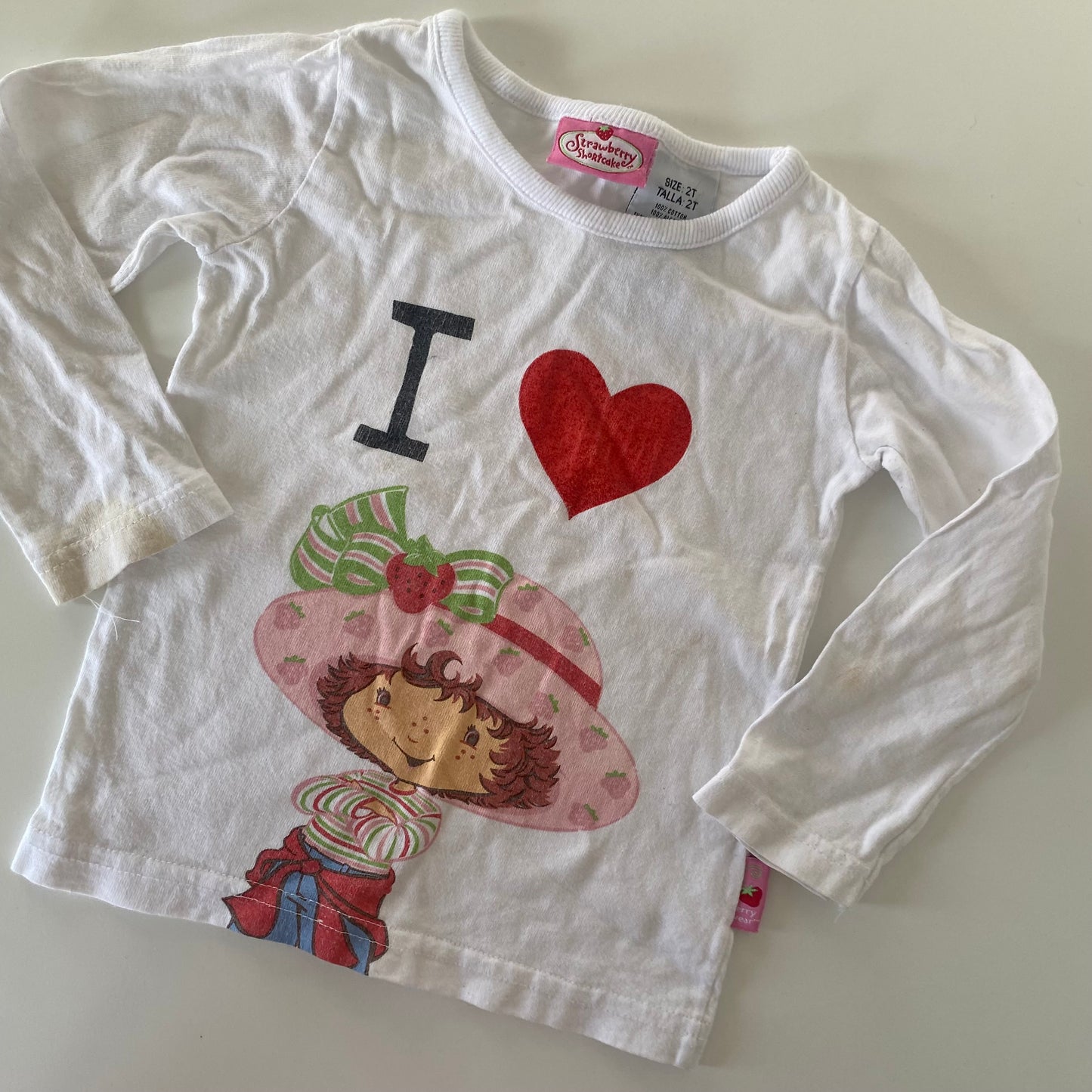 Strawberry Shortcake Long Sleeve Top - Size 2