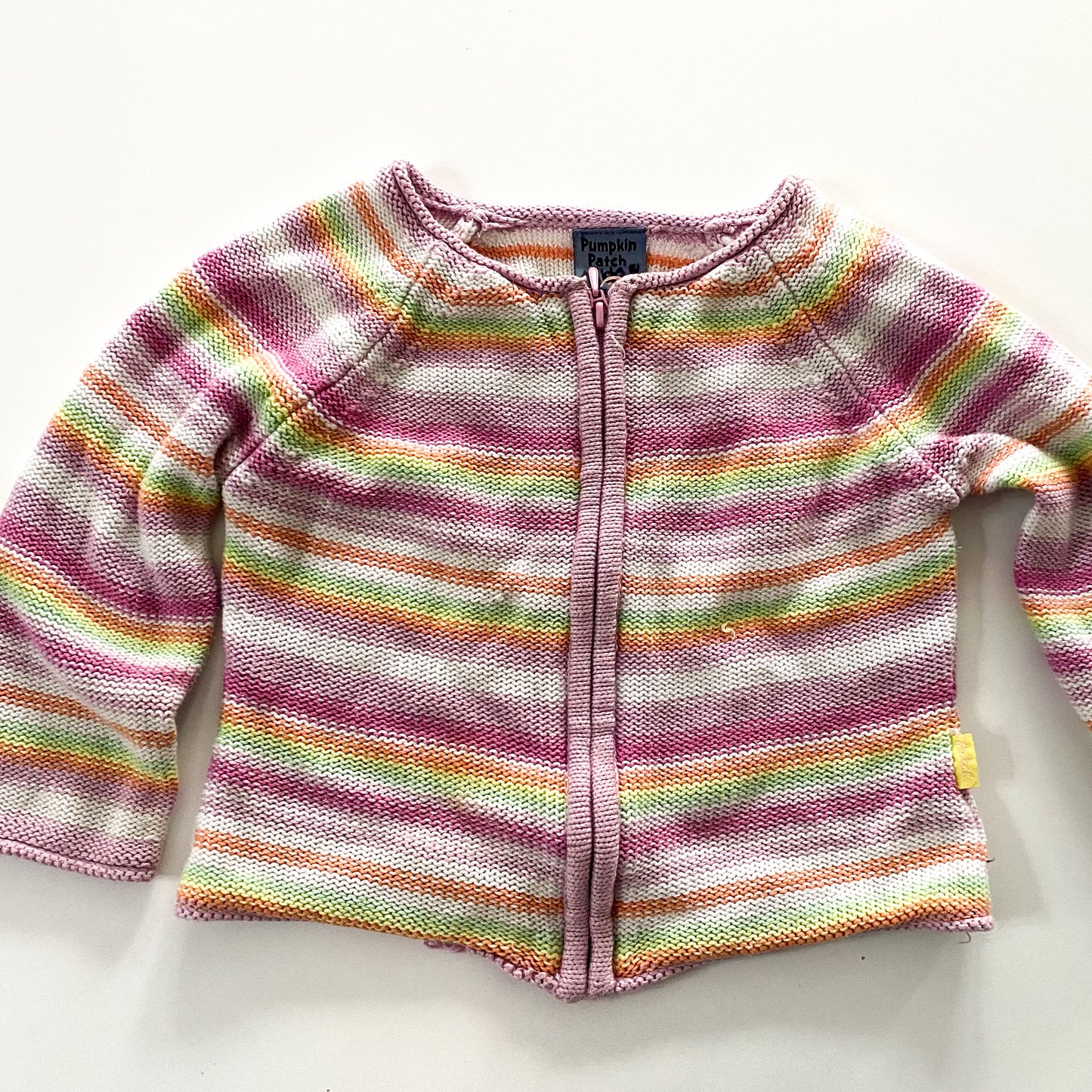 Vintage Pumpkin Patch Zip Jumper - Size 2