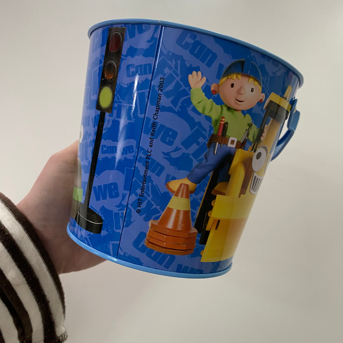 Vintage 2003 Bob The Builder Metal Bucket