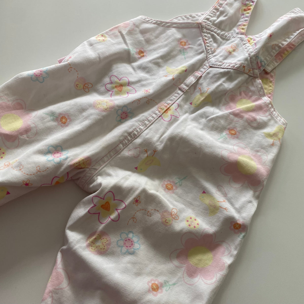 Vintage Pumpkin Patch Overalls - Size 6-12M