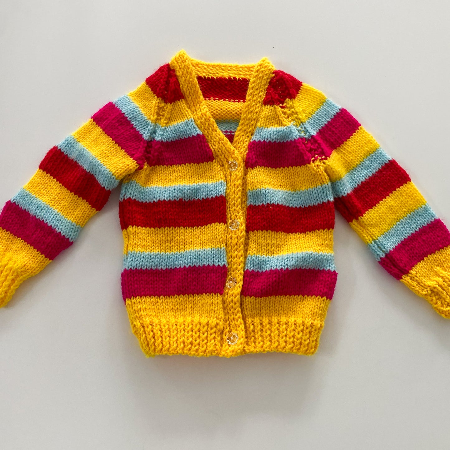 Handmade Knit Cardigan - Size 6-12M
