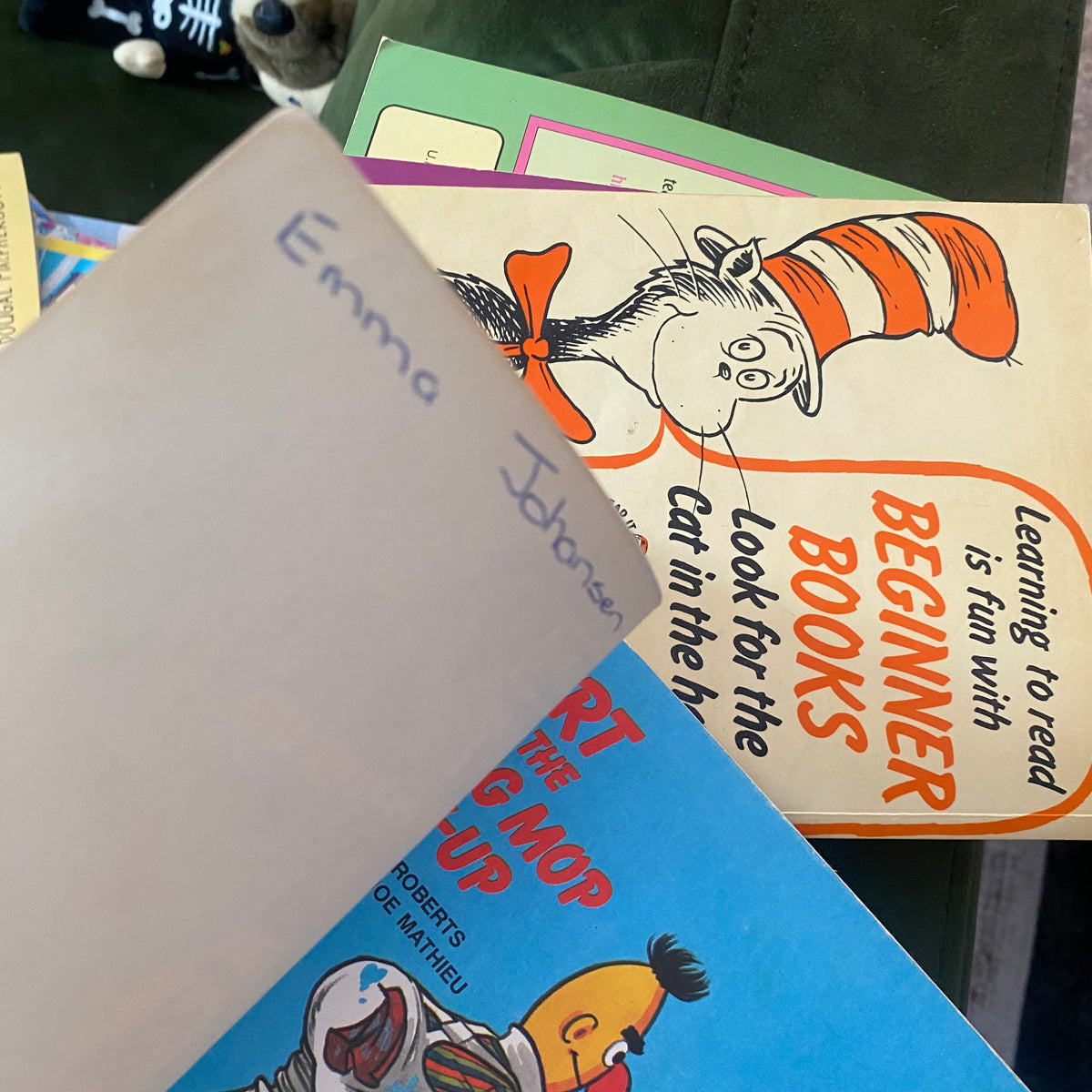 Vintage Sesame Street Bert & The Missing Mop Mix Up Book