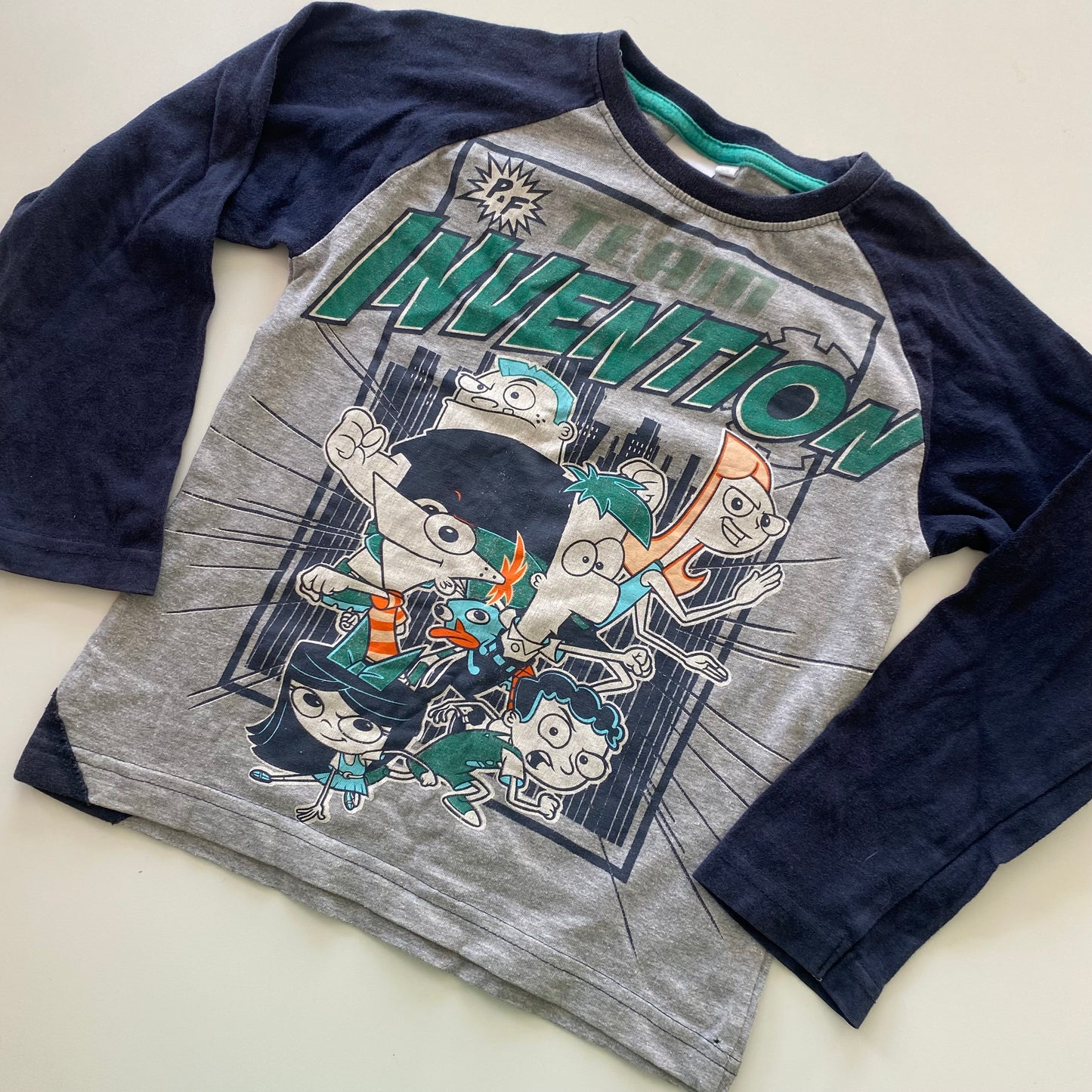 Disney Phineas & Ferb Long Sleeve Top - Size 5-6Y