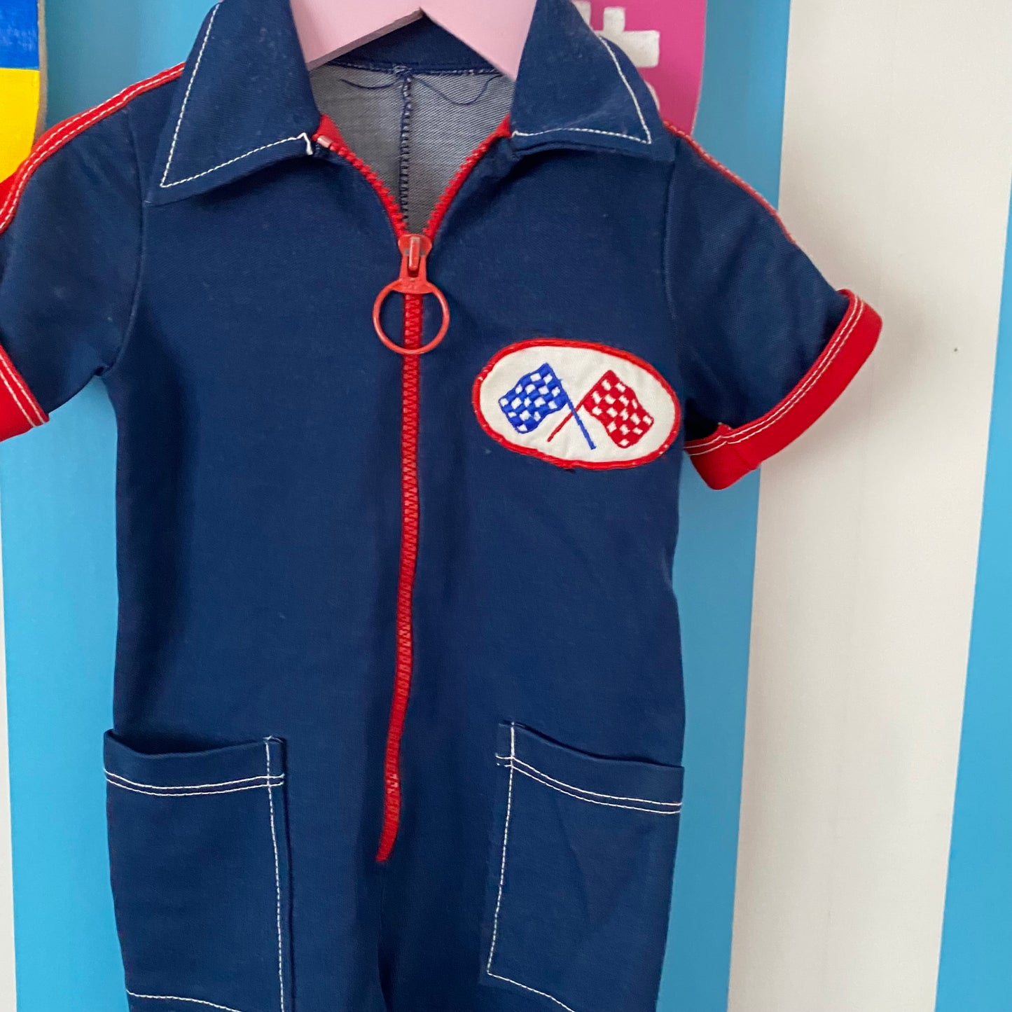 Vintage Flare Boiler Suit - Size 2-3Y