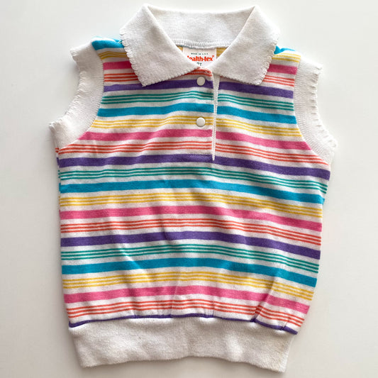 Vintage Health-Tex Rainbow Vest - Size 2