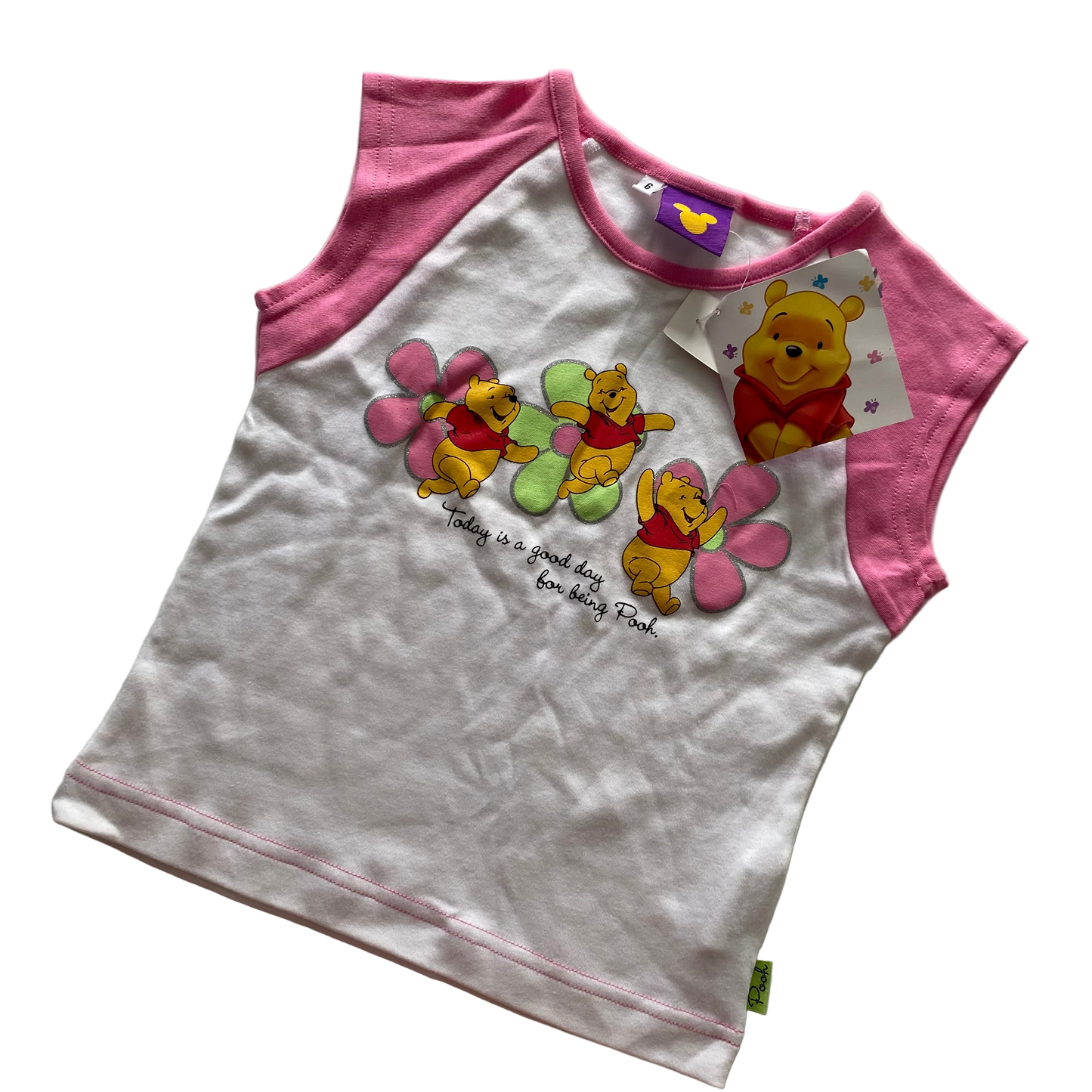 Y2K Winnie The Pooh Top - Size 6 (NEW)