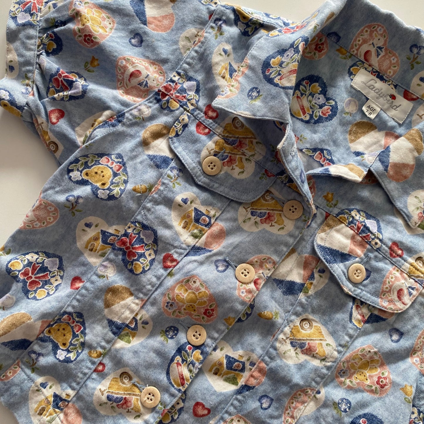 Vintage Ladybird Top - Size 7-8Y