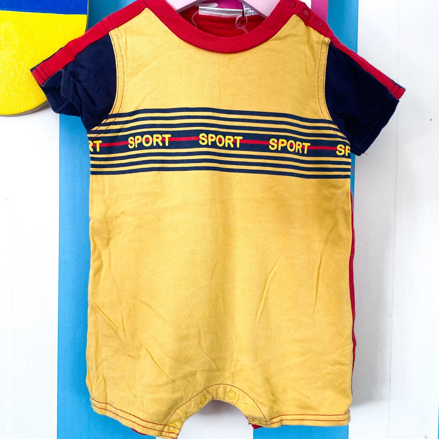 Vintage Expressions Romper - Size 12M