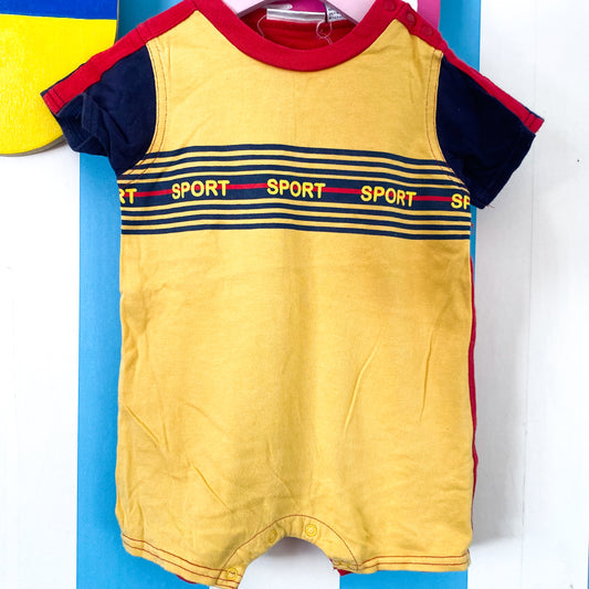 Vintage Expressions Romper - Size 12M