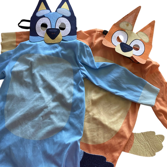 Bluey & Bingo Costumes - Size 3-5Y