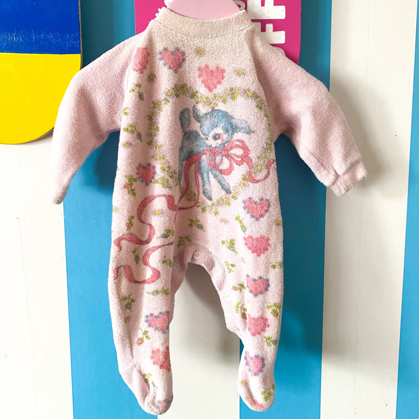 Vintage Footed Suit - Size 0-3M