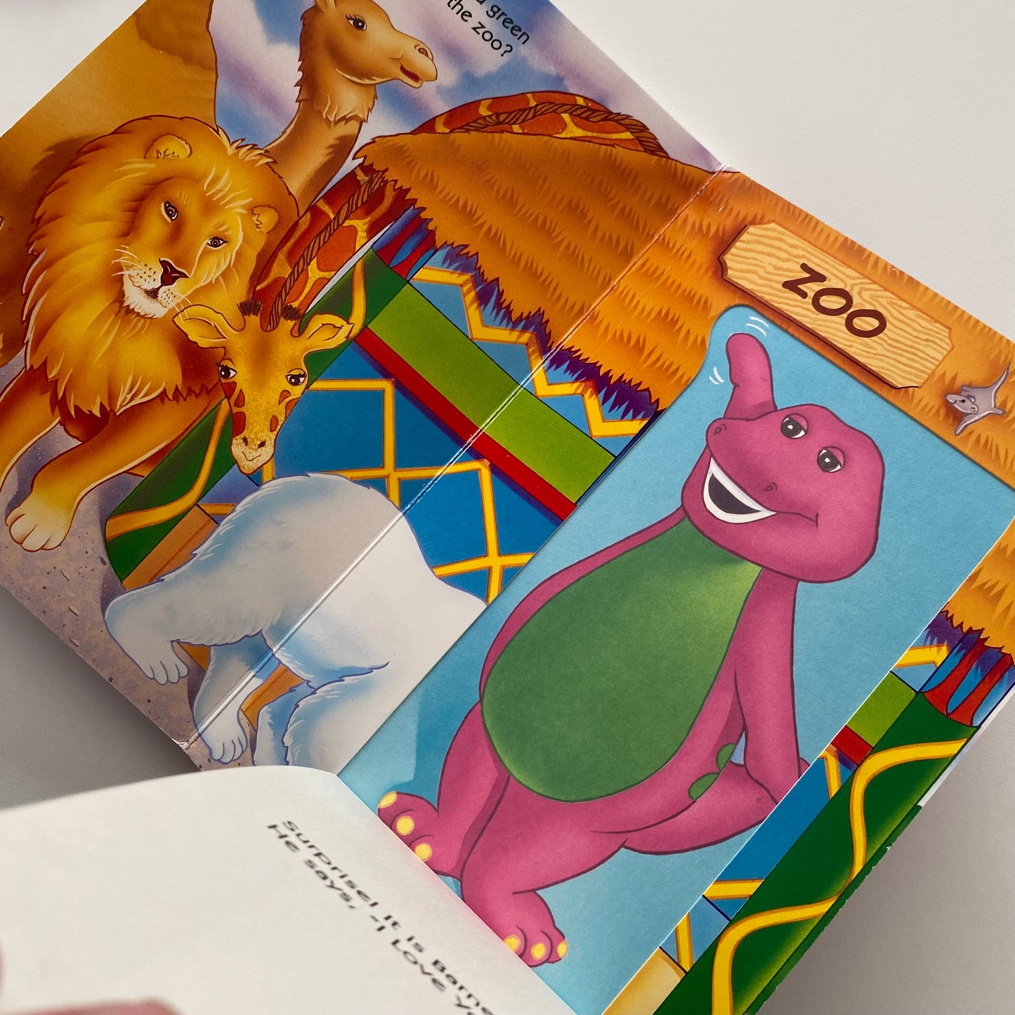 Barney Goes To The Zoo Lift The Flap Board Book