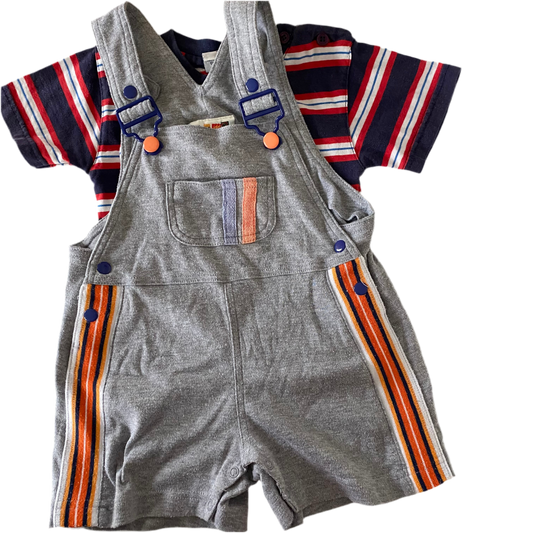 Vintage Jumpstart Top & Shortalls - Size 1-2Y