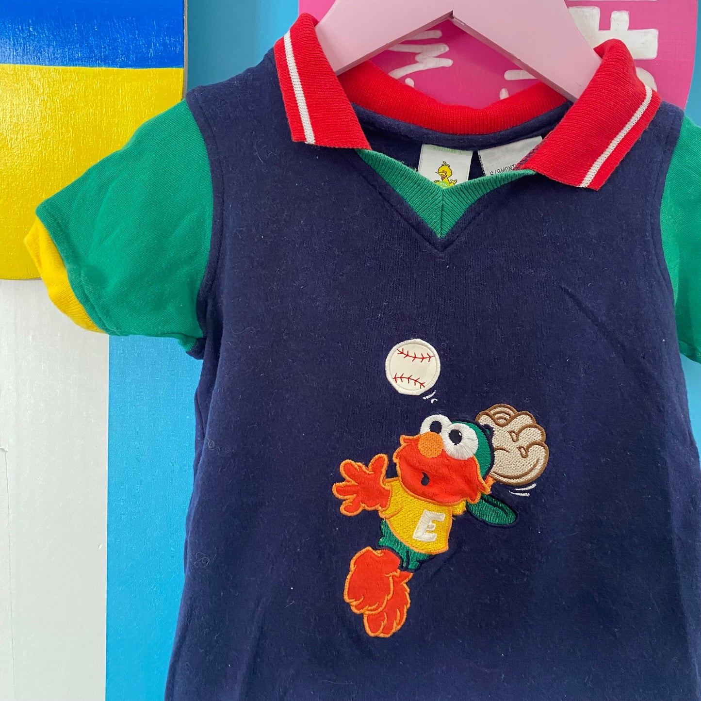 Vintage Sesame Street Romper - Size 9M