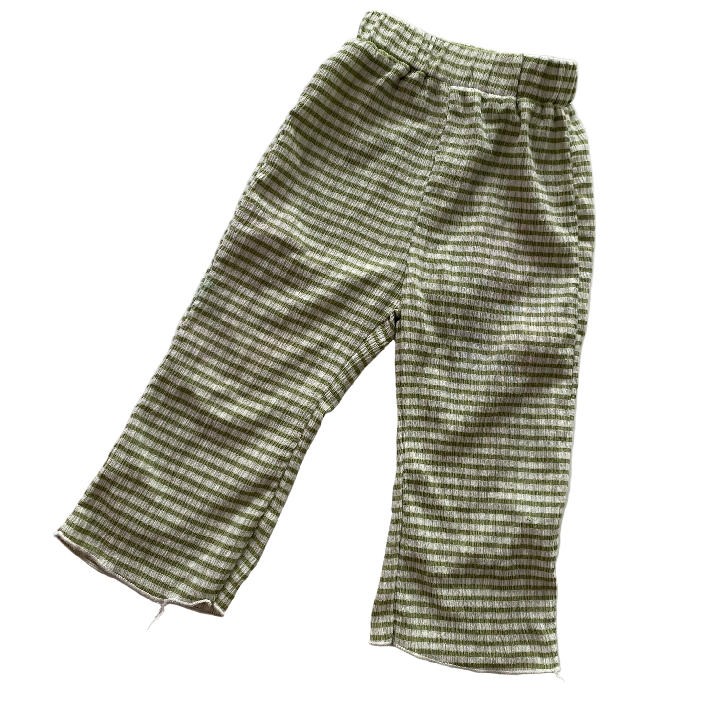 Green Stripe Pants - Size 2