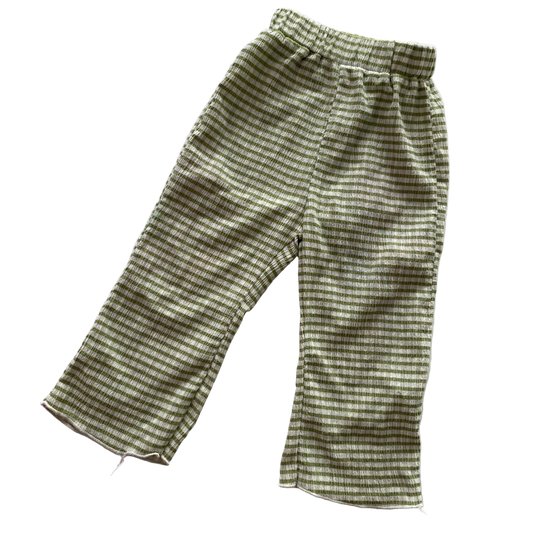 Green Stripe Pants - Size 2