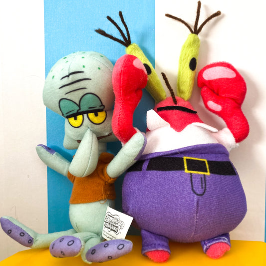 SpongeBob Squidward & Mr Krabs Plush