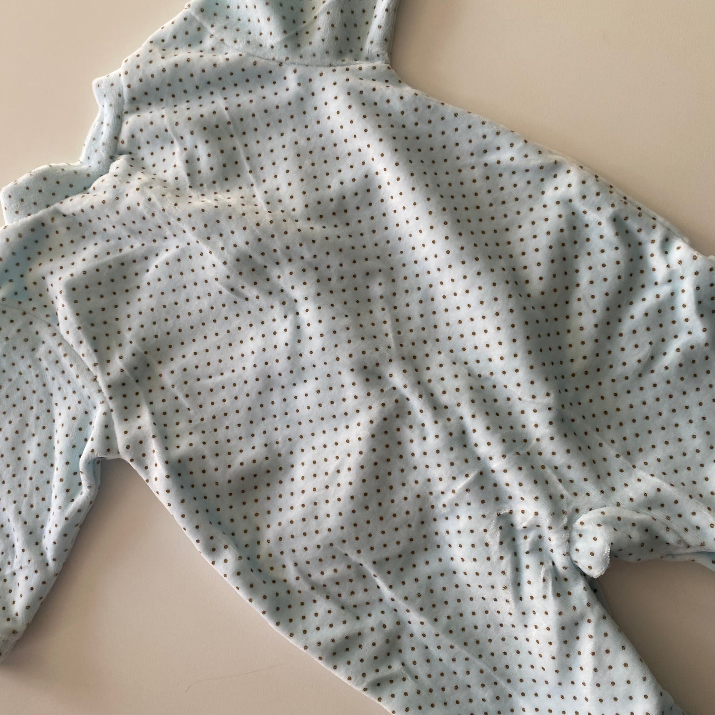 Vintage Velour Footed Suit - Size 6M