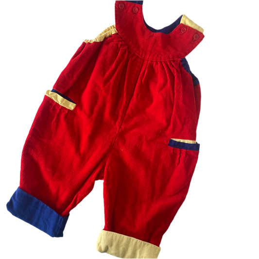 Vintage TAJ Corduroy Overalls - Size 2