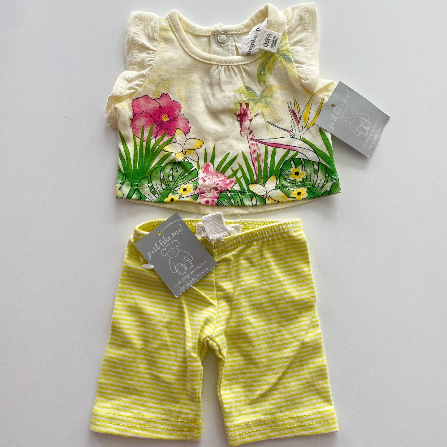 Vintage Pumpkin Patch Bear Outfit (NEW)