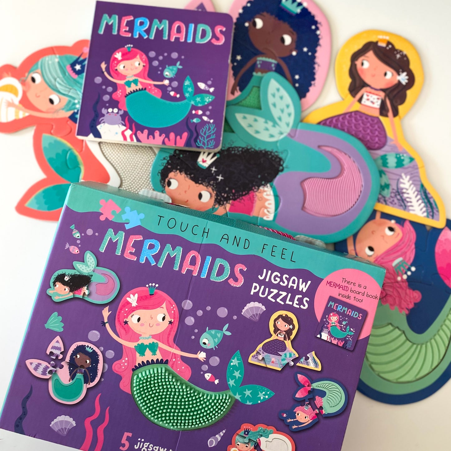 Mermaids Touch & Feel Jigsaw Puzzles & Book