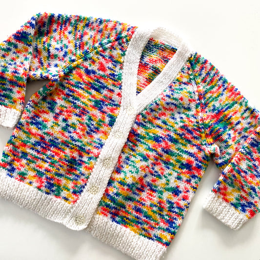 Handmade Knit Cardigan - Size 3-4Y