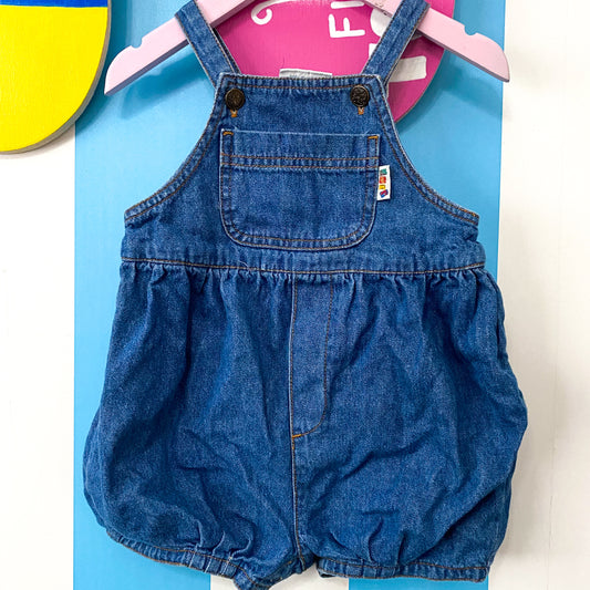 Vintage Jumpstart Bubble Denim Romper - Size 18M