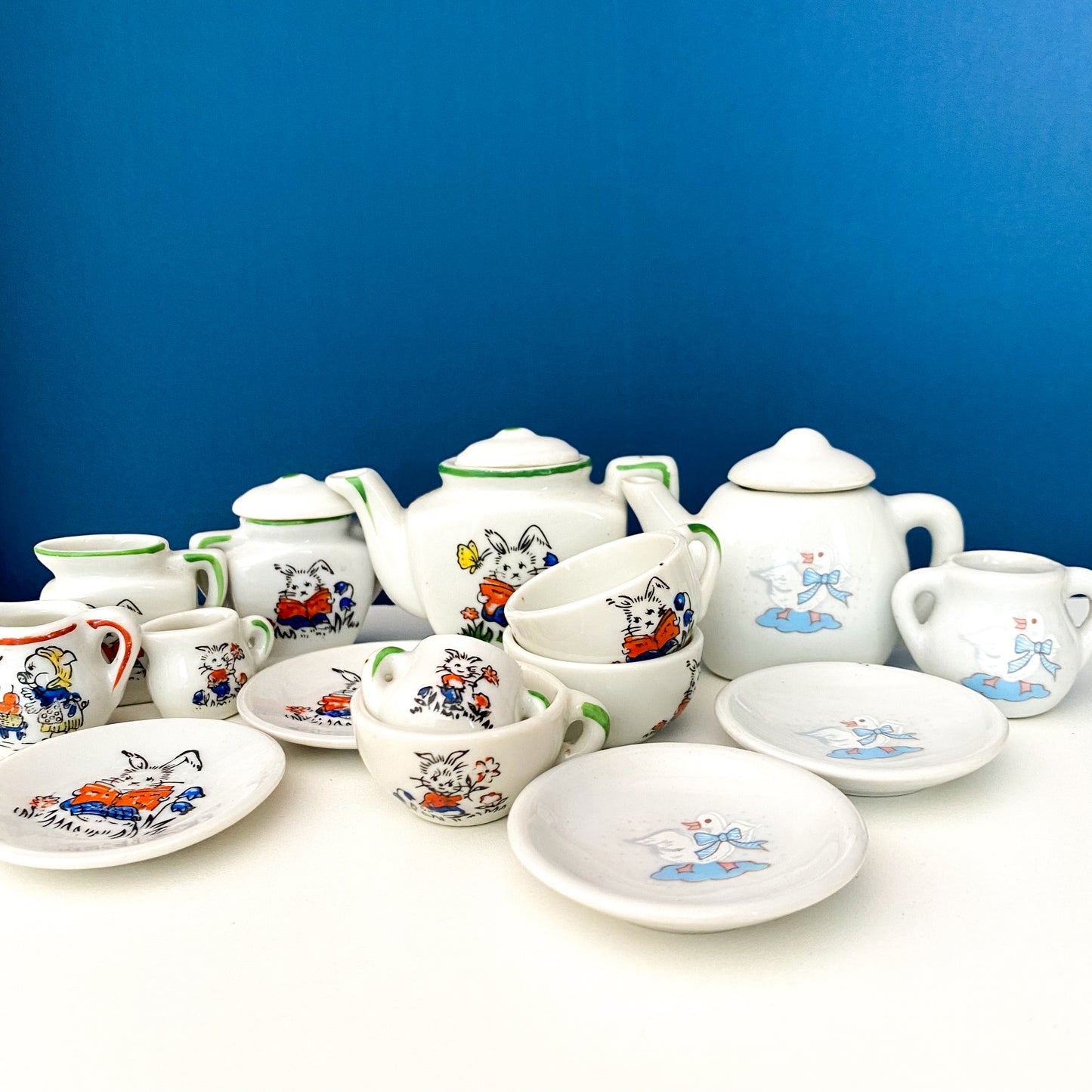Vintage Porcelain Mini Tea Set
