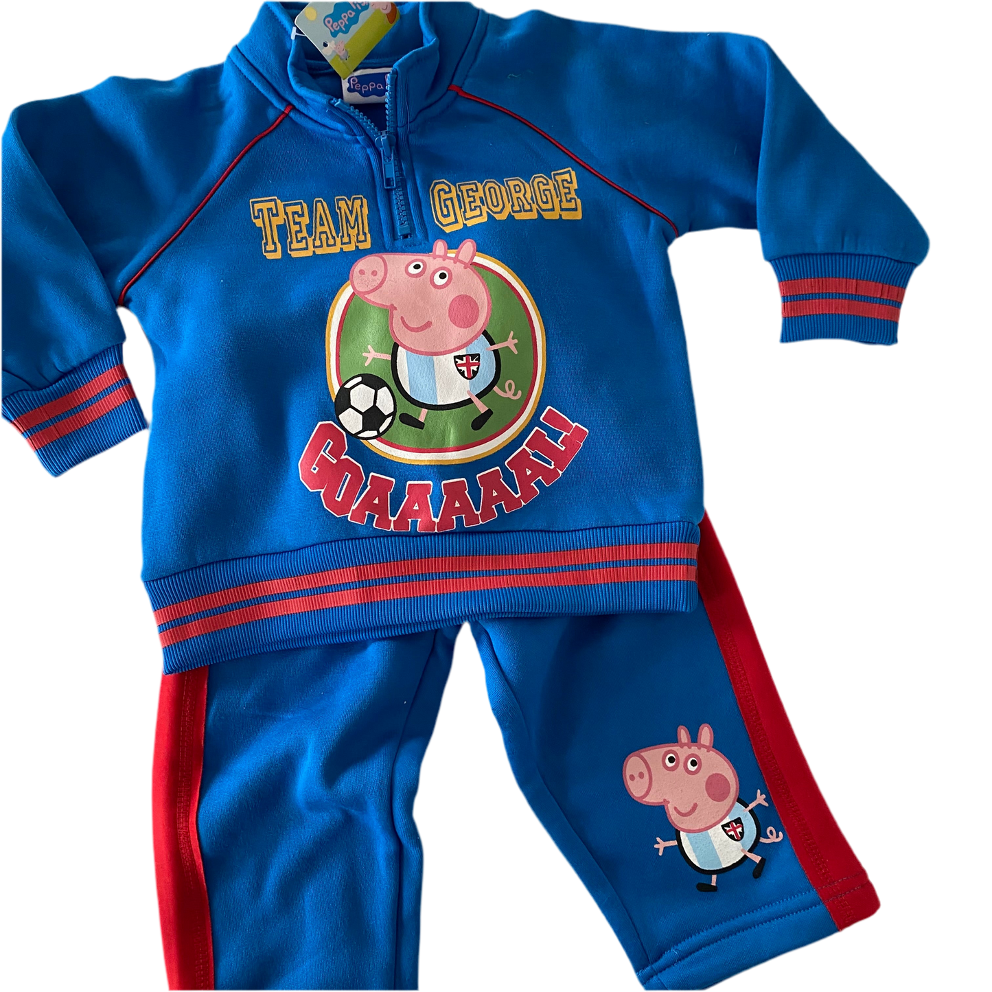 Peppa Pig George Tracksuit - Size 1 (NEW)