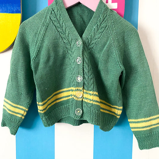 Handmade Knit Cardigan - Size 1