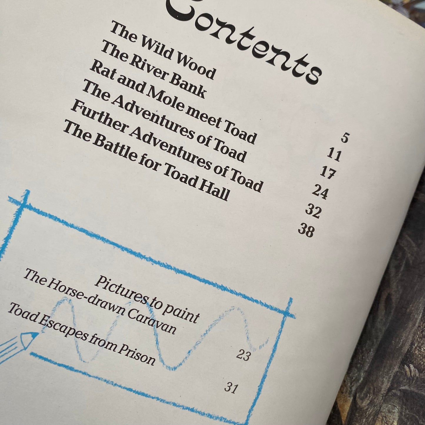 Vintage Wind In The Willows Book