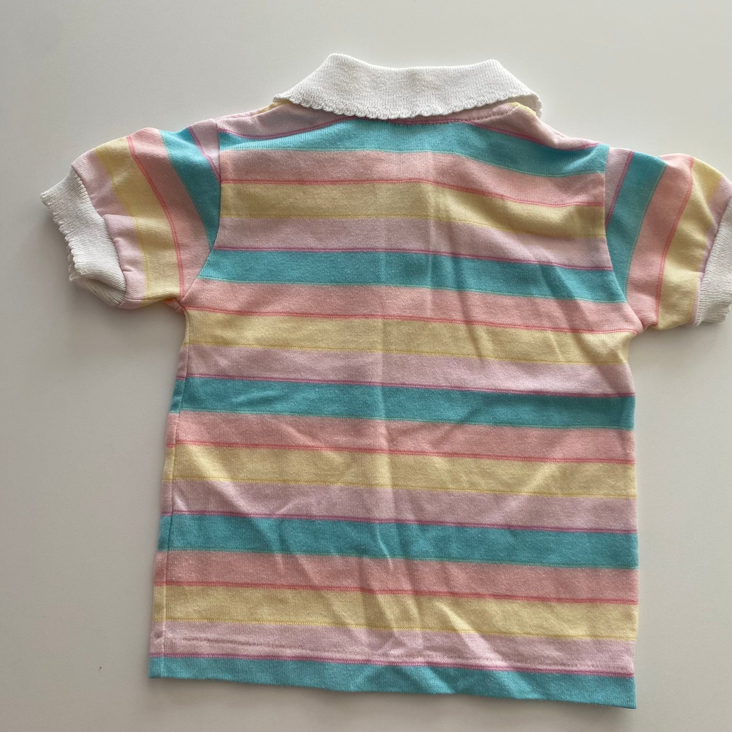 Vintage Health-Tex Pastel Rainbow Polo - Size 3